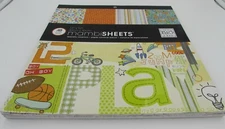 Me & My Big Ideas, Boy Oh Boy, Cardstock Pad 48 Sheets 12" x 12" - New