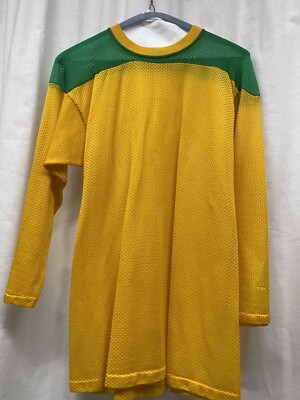 VINTAGE SUPER COOL GREEN/YELLOW MESH LONG SLEEVE JERSEY 18