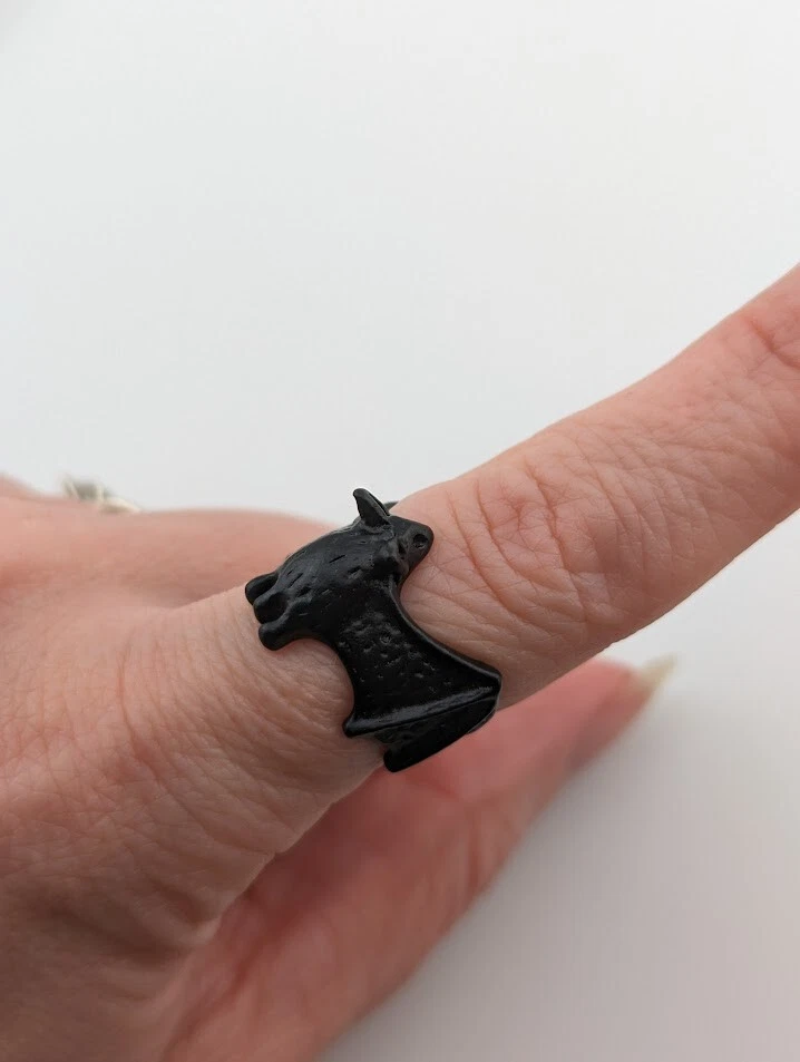 BABY-BAT STARTER SET Gothic Essentials Necklace Ring Lot cross ankh moon 6W - Image 4 of 4