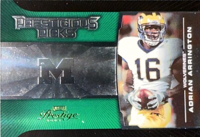 2008 Prestige Prestigious Picks Green /100 #PPI-29 Adrian Arrington Rookie