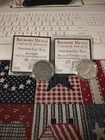 Reckless Metals FREEDOMS LAST RING BU &ANT 1 oz. x 2 .999 FINE SILVER lot#262
