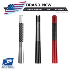 4.7" Car Carbon Fiber Screw Radio Short Antenna w/ screws Kit Accessories Set