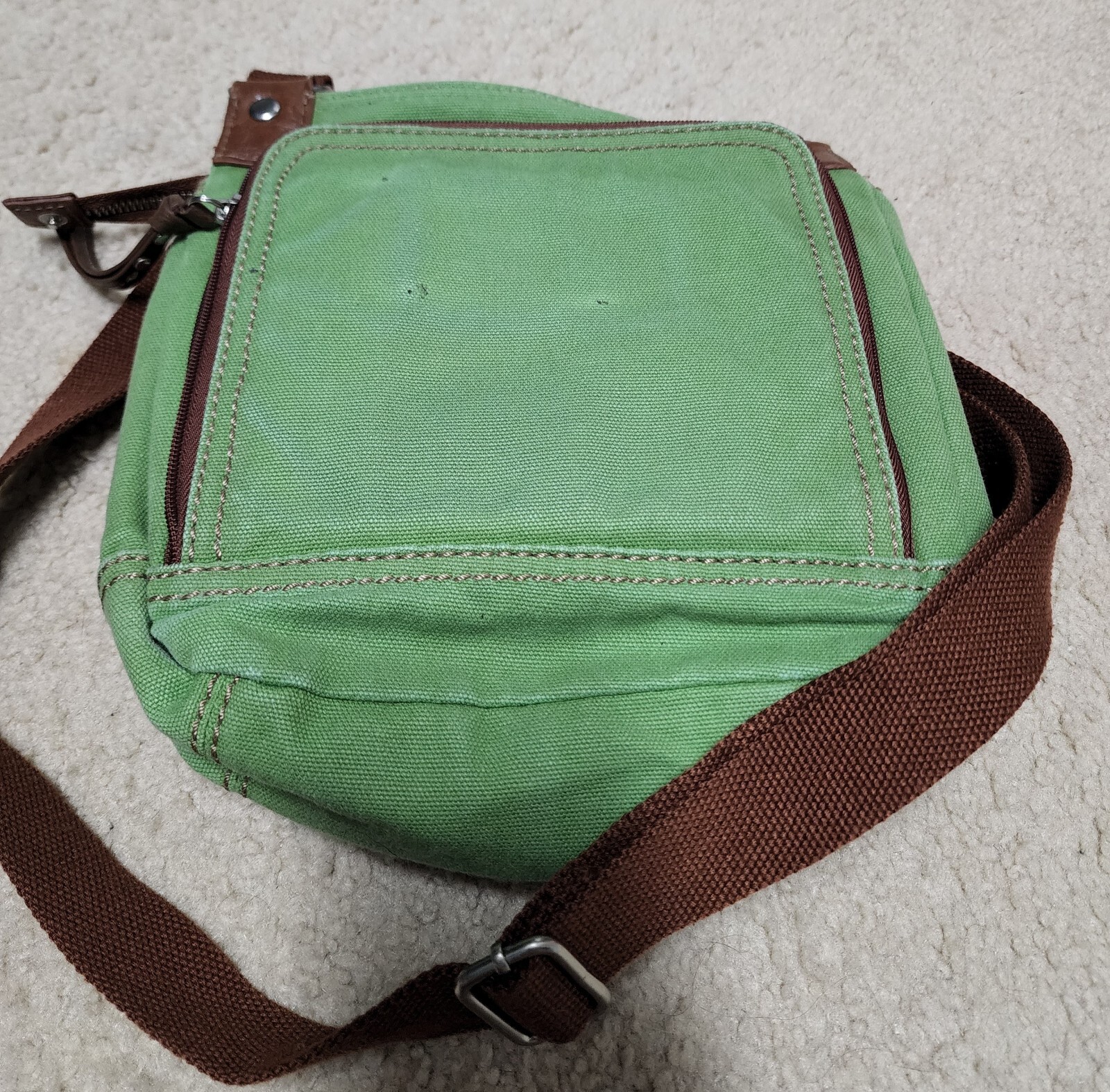 Fossil Messenger Crossbody Bag Green Brown eBay