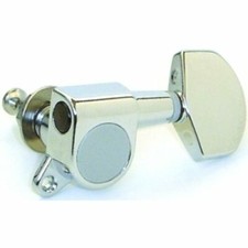 PARTSPLANET MECHANICAL SET L3 R3 FOR ELECTRIC/ACOUSTIC GUITAR - CHROME - MH