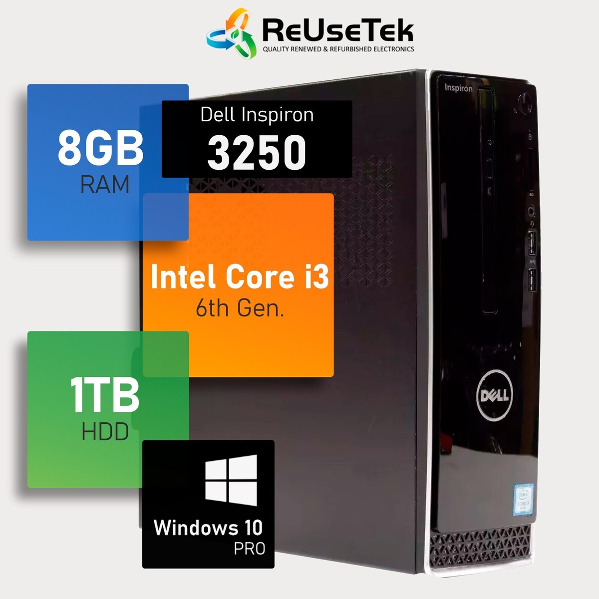 Windowsデスクトップ DELL Inspiron 3250 i3-6100 6GB 500GB W10 Dell