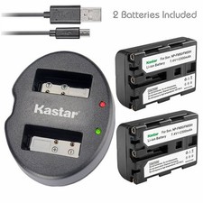 Kastar Battery USB Dual Charger for Sony NP-FM50 NP-FM55H CCD-FRV DCR-PC