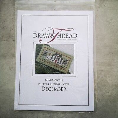 Der gezogene Faden Dezember Mini Monate Taschenkalender Cover Kreuzstichmuster