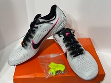 Nike Zoom Victory 3 Track Spikes Pure Platinum Pink Blast 835997-002 Men  s 11.5