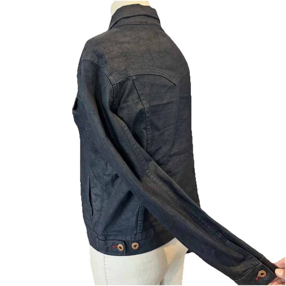 Chaqueta Vaquera Y2K Vintage Parasuco Jeans Hecha en Italia Talla L Estilo Raro 8701MDP Foto 3 de 4