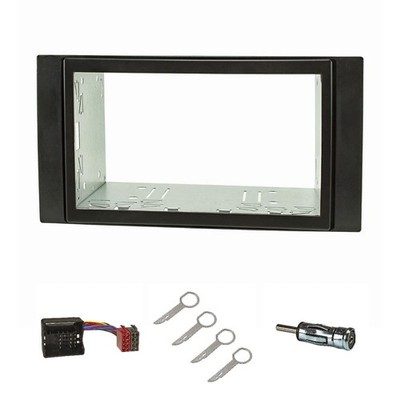 Doppel DIN Radioblende Set kompatibel mit Ford Focus 2 Fiesta C-Max S-Max Mondeo