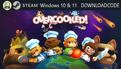 NEU PC Computer Spiel Overcooked für Windows 10 11 STEAM Download Code Game Key