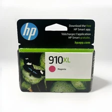 HP Genuine OEM 910XL Magenta Ink Cartridge in Retail Box (Exp: 04/2026)
