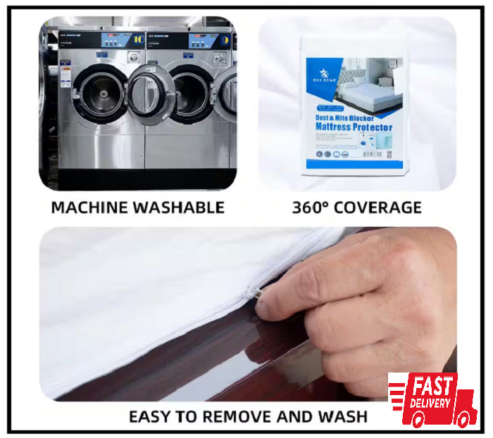 Raystar Queen Size Comfort Waterproof Mattress Protector Cover