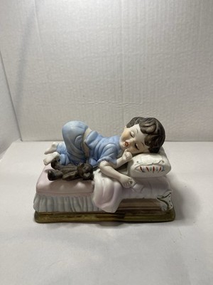 Vintage Baby Lot Royal Crown Sleeping Child Figurine Crawling Babies 3pc