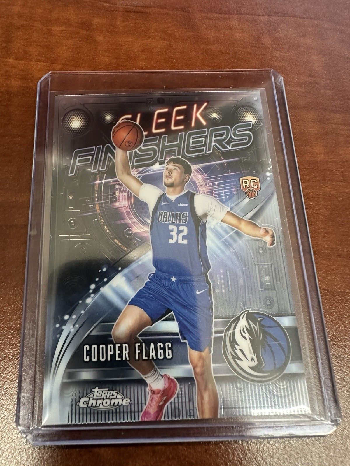 Cooper Flagg 2025-26 Topps Chrome Sleek Finishers RC SF-21 Dallas Mavericks