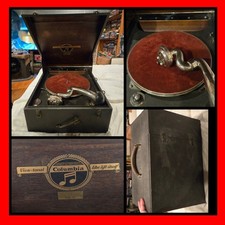 VTG 26LBs Columbia Phonograph Portable Antique Model 160 Record Player NY USA Q