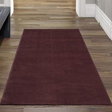 Teppich Flauschig & Weich unidesign in dunklem Weinrot
