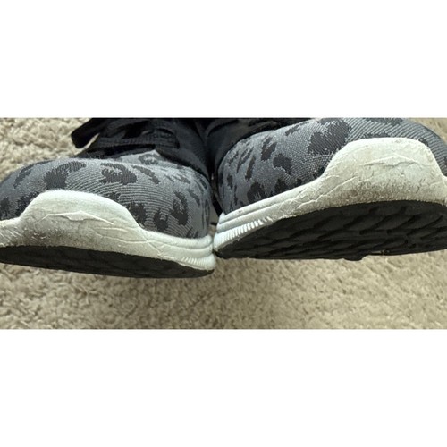 Avia Deluxe Running Shoes Womens 9 Black Gray Leopard Print Trainers Sneaker - Picture 4 of 11