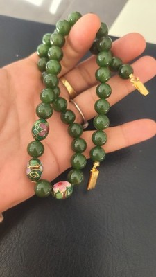 Asiatische Jade Halskette Referenz.  Jade Halskette
