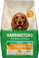 Harringtons Complete Dry Puppy Food Turkey & Rice 10Kg - Made with All Natural I 2.86 per kilo