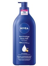 NIVEA Body Milk Nourishing Lotion 72h Moisture Dry Skin Almond 20.28 fl oz