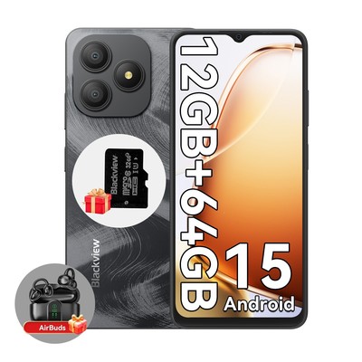Blackview WAVE 9C Smartphone 12GB+64GB 6,5'' Android 15 Handy 5000mAh + 32GB TF