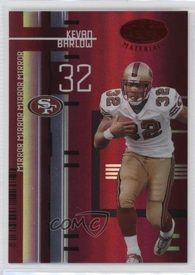 2005 Leaf Certified Materials Mirror Red /100 Kevan Barlow #104 0q3