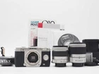 Pentax Q10 Silver 12.4MP Digital Camera 02 06 Lens 779 Shots [Near Mint] #Z6083A
