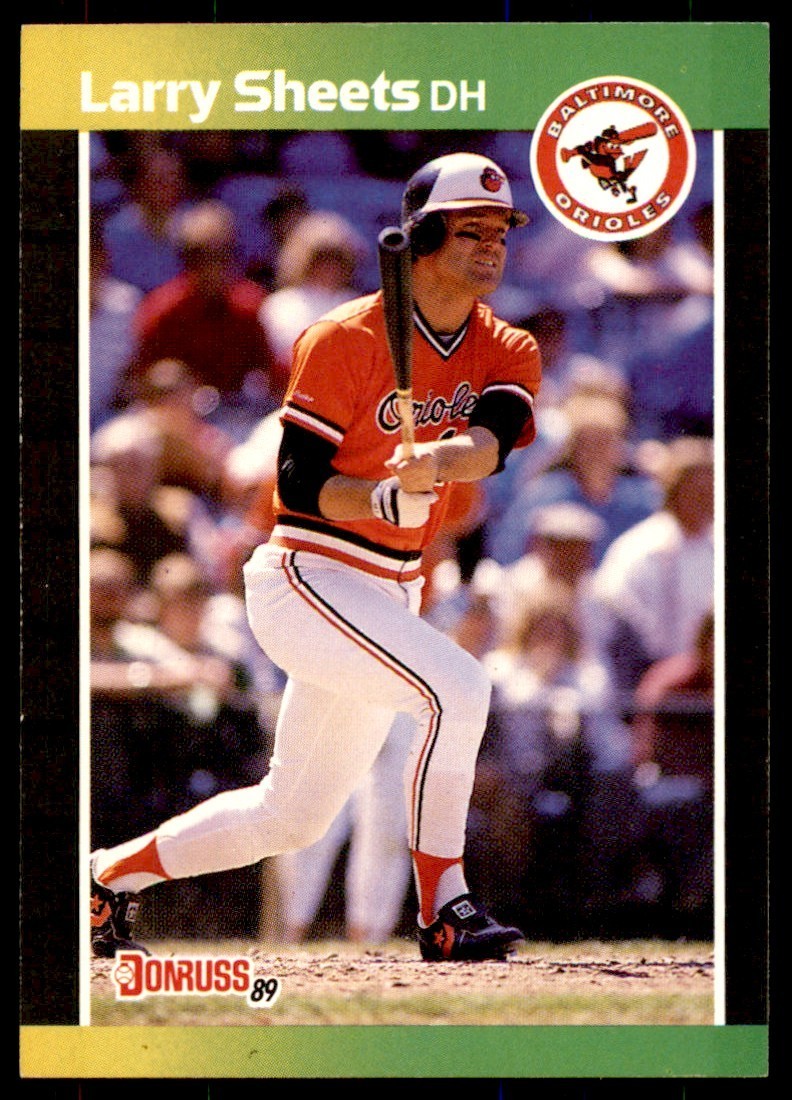 1989 Donruss Larry Sheets #333 Baltimore Orioles Baseball Card