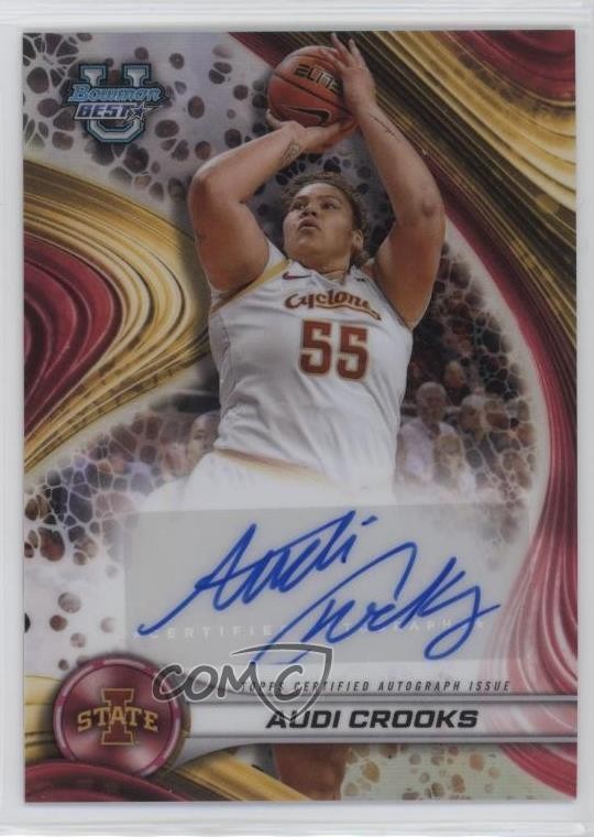 2024-25 Bowman U Best Best of 2024 Auto Refractor Audi Crooks #B24-AC Auto 0j3l