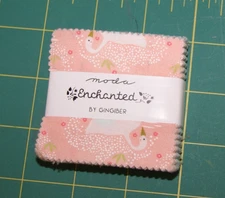 Moda Enchanted Mini Charm Pack  2.5"x2.5"  Quilt Fabric 42 Pieces