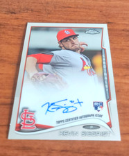 Kevin Siegrist RC rookie card auto autograph 2014 Topps Chrome #81 Cardinals. rookie card picture
