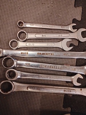 Assorted Combination Wrench 3/8 5/8 9/16 11/16 3/4 1/2 13/16