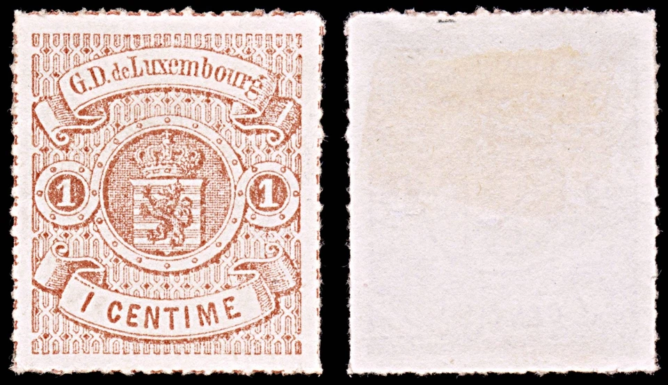 6424 Luxemburgo SG22 1c Marrón Naranja 1867. Sc#18a Mi16b como nuevo MNG. C£170 - Imagen 2 de 4