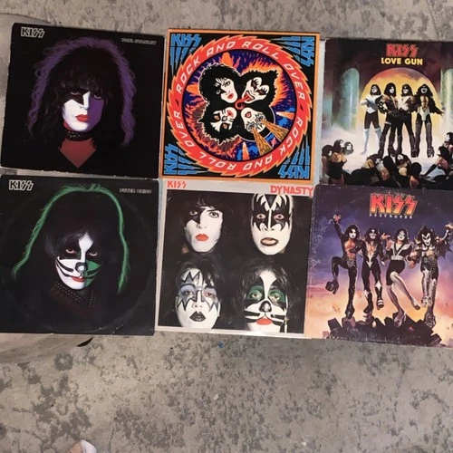 VTG Vinyl Records - 6 LP Classic Rock Lot - Kiss,  Casablanca