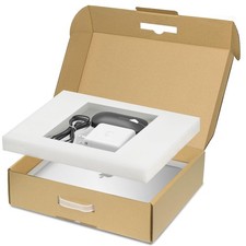 Laptop Shipping Box with Protection Foam for up to 17 Inches Notebook, Cardbo...