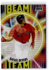 2022 Stadium Club Chrome Rafael Devers #BT-18 Beam Team Boston Red Sox