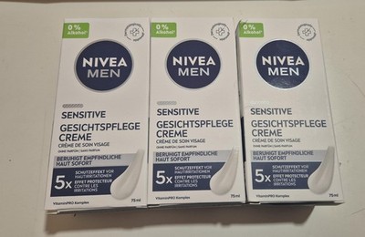 3er Set NIVEA MEN Protect & Care Gesichtspflege Creme 3x 75 ml NEU & OVP!!