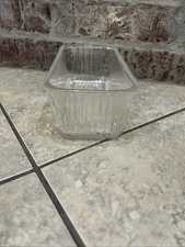 Ribbed Refrigerator Dish No Lid  8.5x4”
