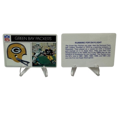#ad 1976 Green Bay Packers Popsicle Ice Cream Card NFL Vintage Oddball Insert $5.99