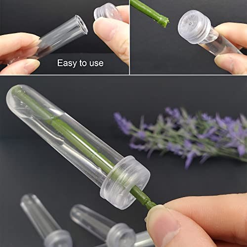 Floral Water Tubes 3" by , 30 Pack Clear - Picture 5 of 7
