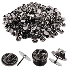 130 Set Pin Backs, Blank Pins Scatter Butterfly Clutch Pin Holder Enamel Pin ...