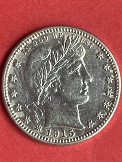 1915 Barber Quarter Ch XF Details Cleaned(#59734 L)