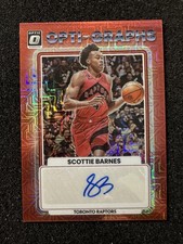 2022-23 Panini Donruss Optic Scottie Barnes Auto Red Mojo Prizm Opti-Graphs