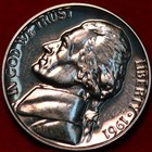 Uncirculated Proof 1961 Philadelphia Mint Jefferson Nickel Not Silver — photo 1