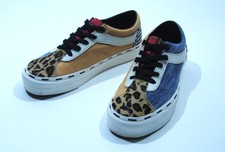 Vans Bold Ni 80 39 S Check Denim Leopard Sneaker / Size 41 Neuwertig