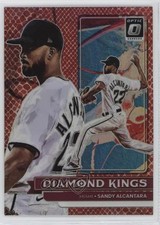 2022 Donruss Optic Diamond Kings Red Dragon Prizm 50/99 Sandy Alcantara #19 0nr3