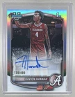 Davion Hannah 2025 Bowman Chrome #CPA-DH Refractor 1st RC Auto /499