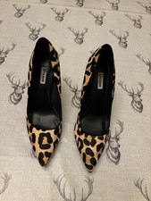 Dune Leopard Print Heels 8