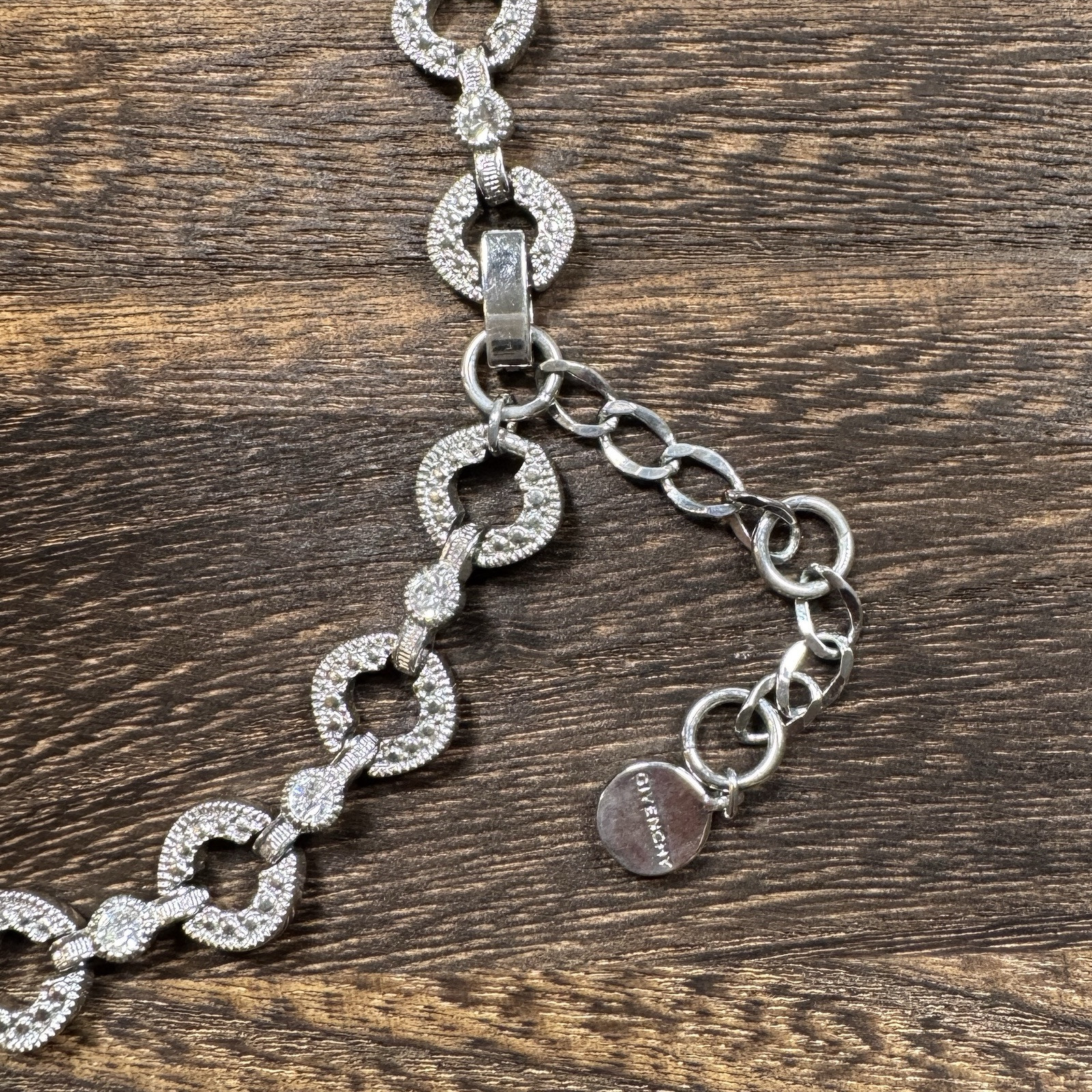 GIVENCHY Silver Tone Statement Bib Chainmail Neck… - image 7